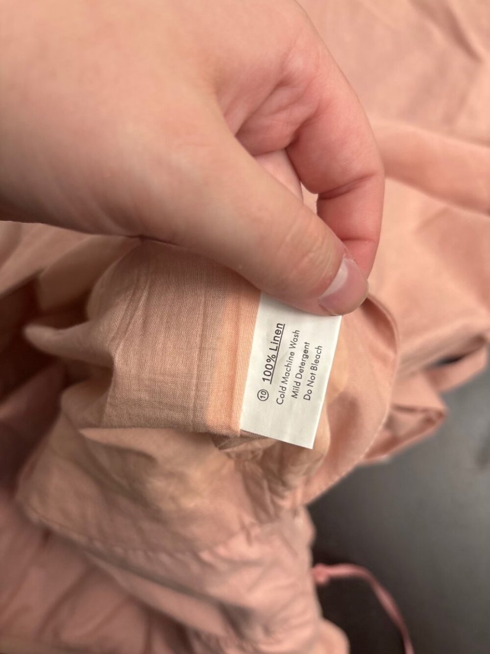 NEW Saints + Secrets Linen Wide-Leg Crop Jumpsuit Ruffle Strapless Blush Small - Picture 11 of 12